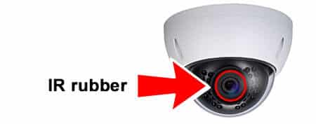 IR dome-camera IR rubber