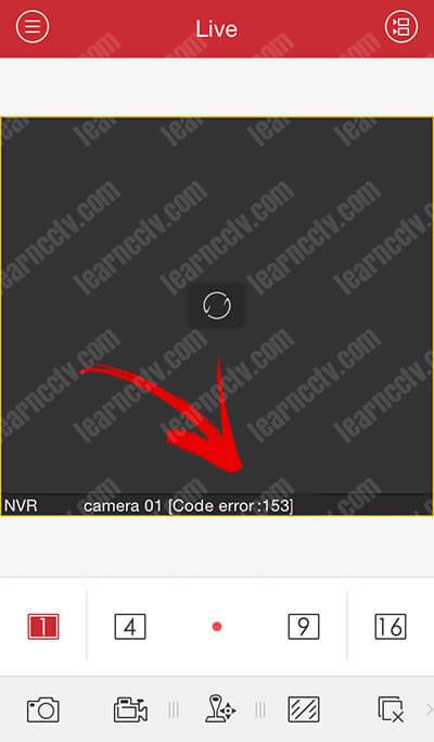 Hikvision error code 153