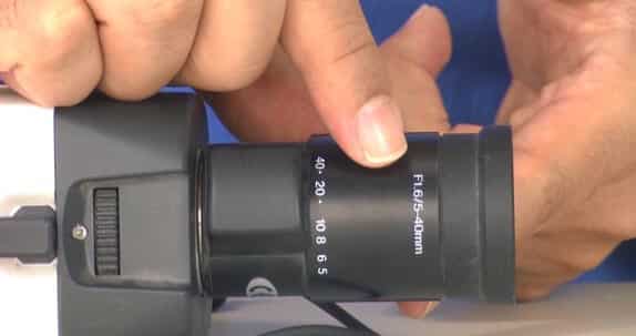 LPR lens adjustment