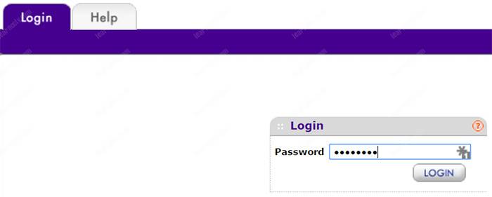 Netgear Switch Login interface