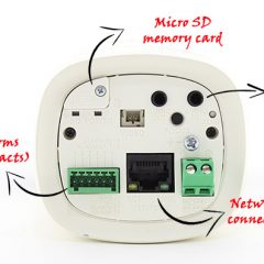 Network IP camera rear