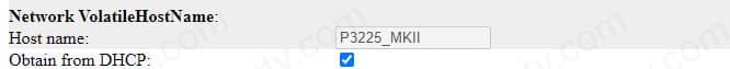 P3225 MKII Enable DHCP