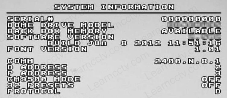 Pelco-PTZ-camera-serial-parameters