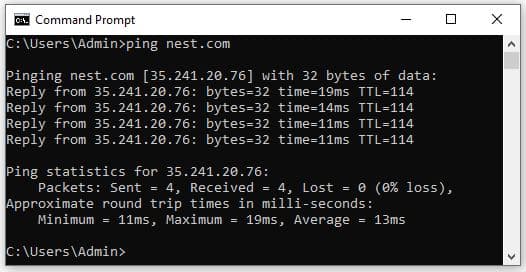 Ping Nest Server