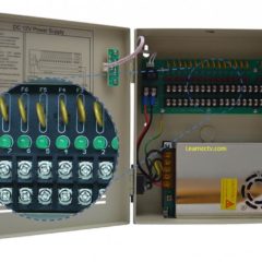 Professional CCTV power supply with PTC fuses