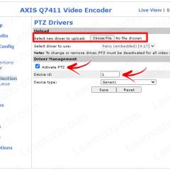 PTZ Upload driver