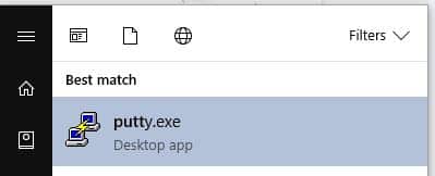 Putty on Windows