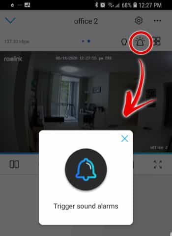 Reolink Argus 3 Trigger Alarm