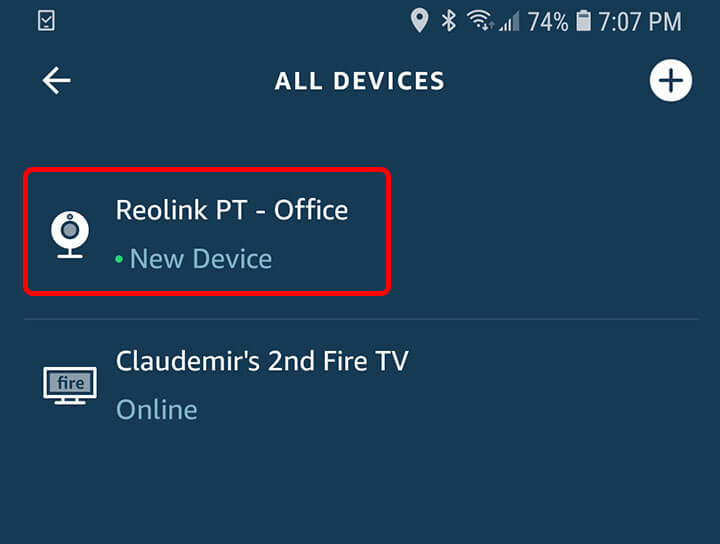 Reolink Argus PT Camera Added to Alexa