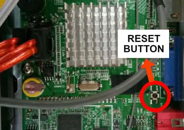 Reolink NVR reset button