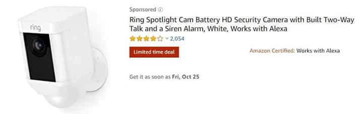 Ring Security Camera