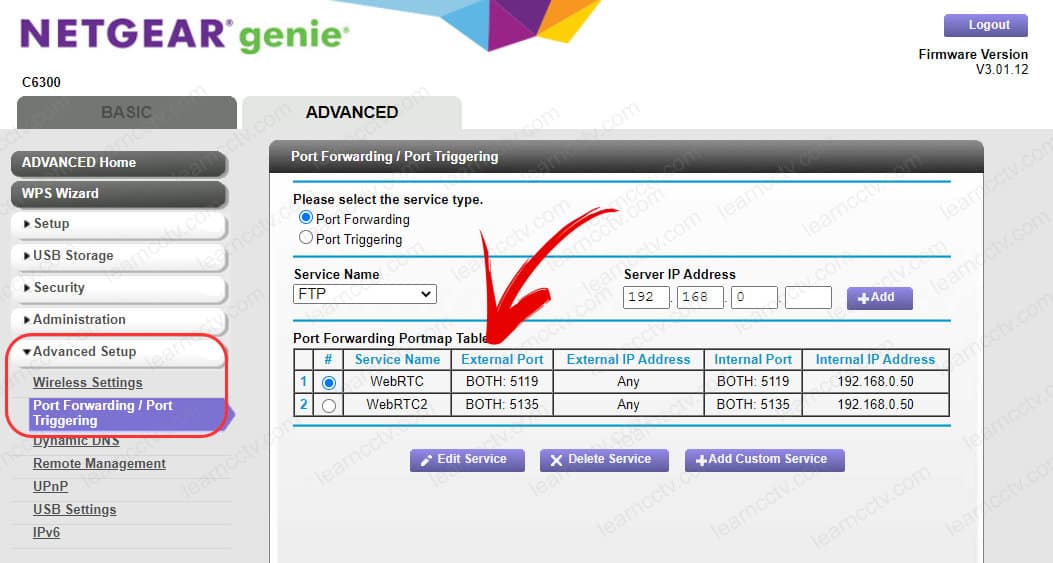 Router WebRTC Rules