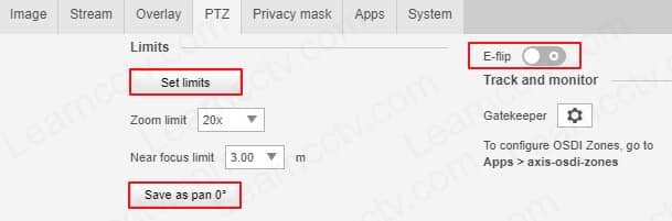 Set Pan and Limits New Interface