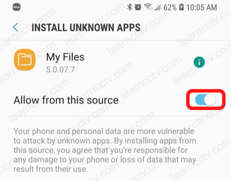 SPD App installation settings allow