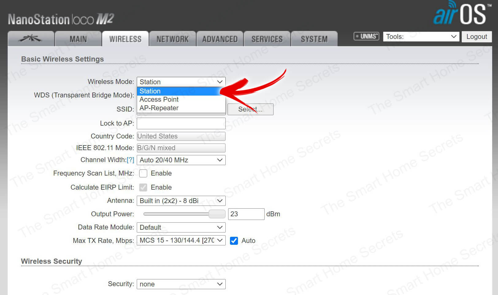 Ubiquiti NanoStation Loco M2 Web Interface 02