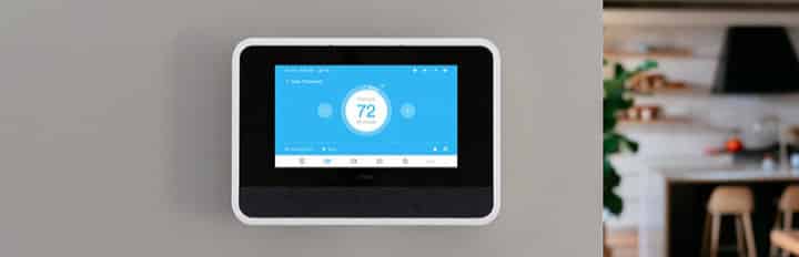 Vivint smart hub temperature