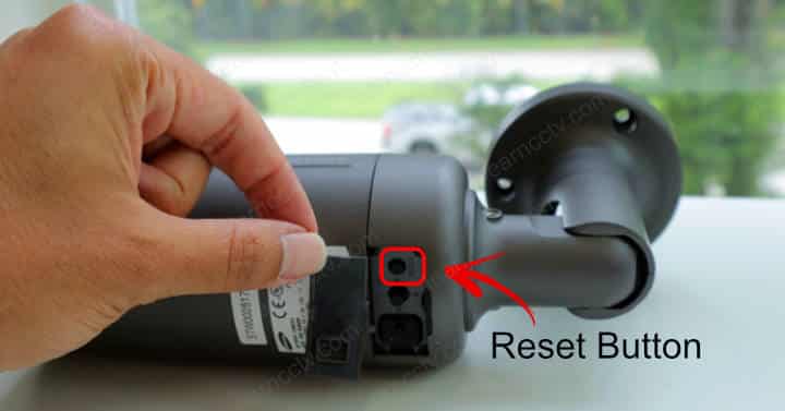 Wisenet Bullet Camera Reset Button