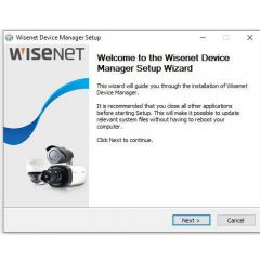 Wisenet Device Manager Setup