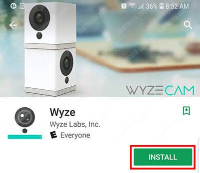 Wyze Cam V2 App installation