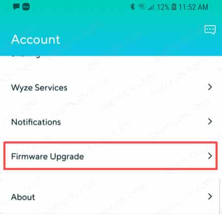 Wyze Cam App Firmware-Upgrade1