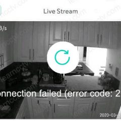 Wyze Cam Error code 20