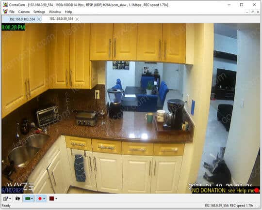 Wyze Cam on Contacam