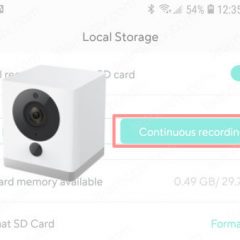 Wyze Cam record continuosly