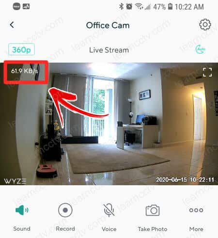 Wyze Cam Resolution 360p