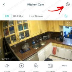 Wyze Cam Settings Gear