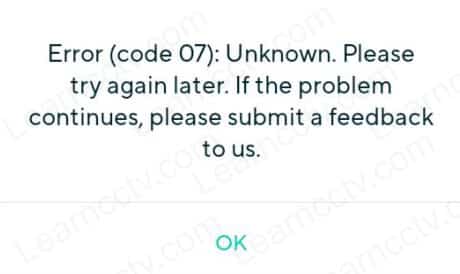 Wyze error code 7 how to fix