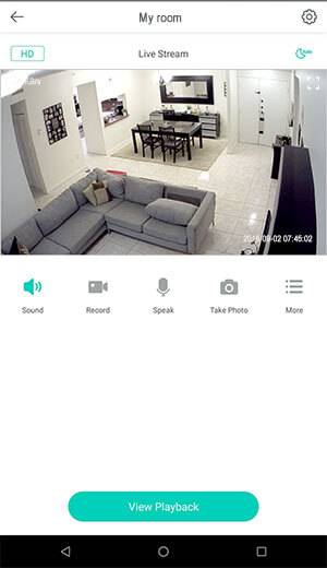 Wyze cam live video