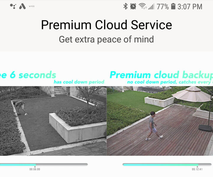 Yi Home Camera cloud storage