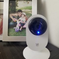 Yi Home camera with blue LED