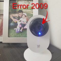 Yi Home- Camera Xiaomi Error 20009