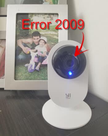 Yi Home- Camera Xiaomi Error 20009