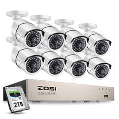 Zosi H265 8 channel 5MP PoE NVR