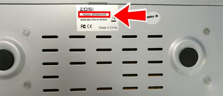 Zosi DVR model