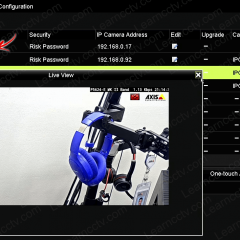 Axis camera working in the Hikvision NVR