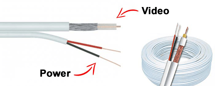 CCTV siamese coaxial cable