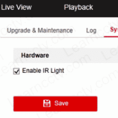 Enable-Disable-IR-light-on-NVR