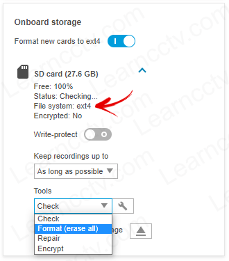 Format the SD card