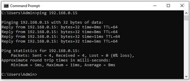 FTP Server Pings to the Axis Camera