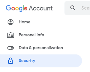 Google Account Menu