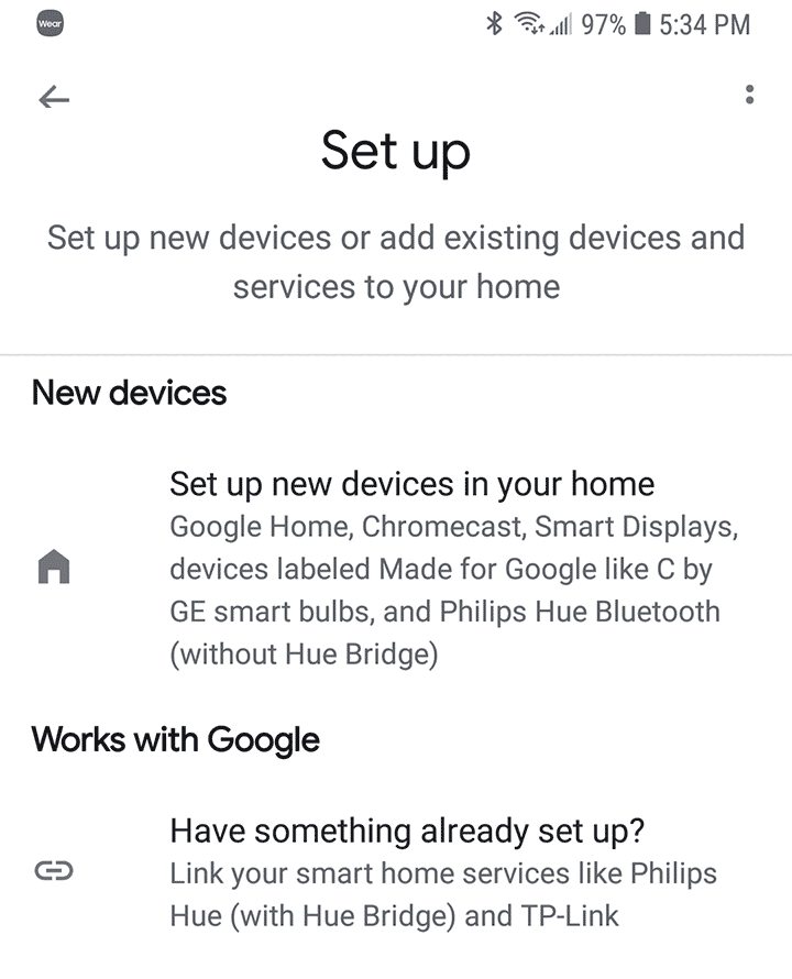 Google Home Setup New Device