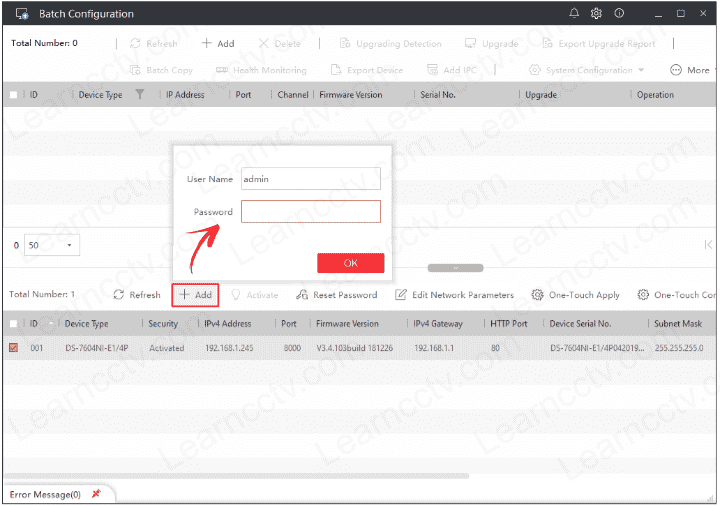 Hikvision Batch Configuration Tool