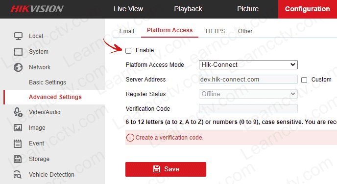 Hikvision enable Hik-connect