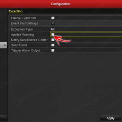 Hikvision NVR Disable Audio Warning
