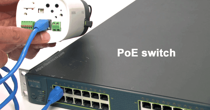 How to wire IP cameras with a switch