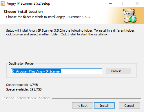 Angry IP Scanner Installation 02