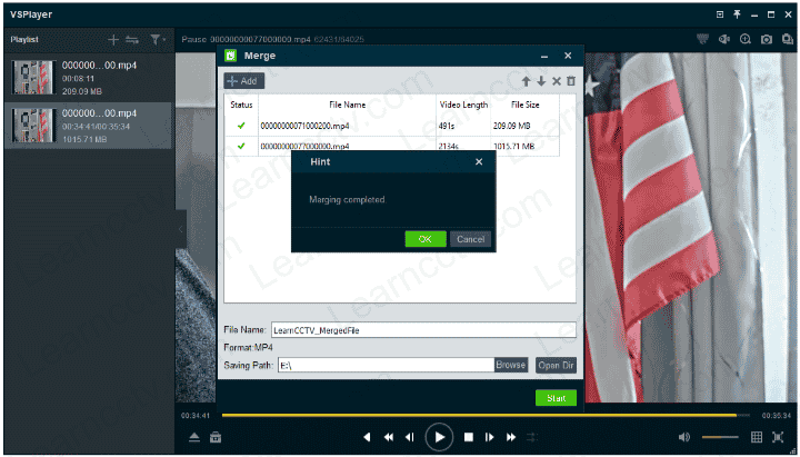 Start Merge process